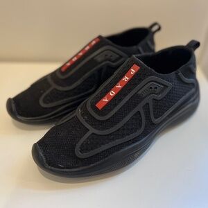 Prada Sport Black Slip-On Sneaker